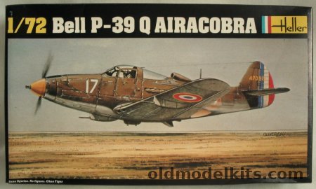 Heller 1/72 Bell P-39Q Airacobra - USAAF 362 FS 1943 or French Air Force, 271 plastic model kit
